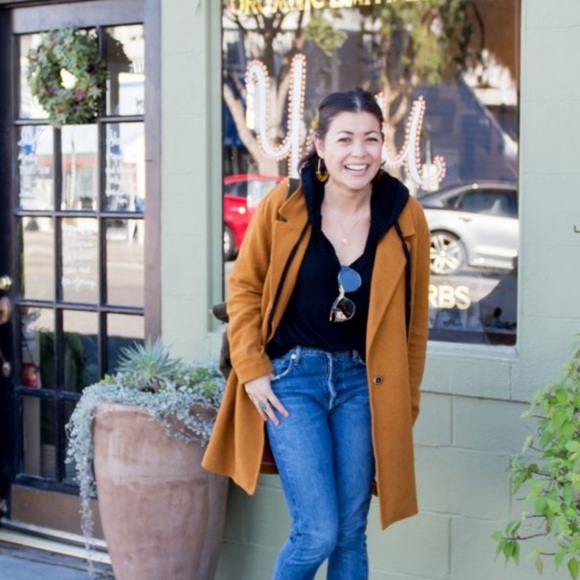 Anthropologie Corinthia oversized camel 0318 brown blaze coat jacket textured - Picture 3 of 14
